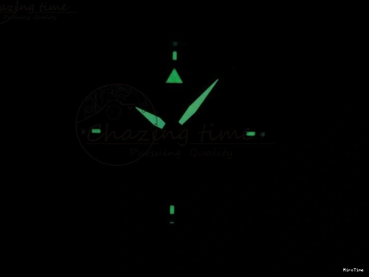 MIROTIME 0207 Fashionable Pilot IW326801 SS MK 1:1 Best Edition Black Dial on Green Nylon Strap MIYOTA 7122